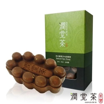 茶寶-茶酵素SPA去角質舒緩按摩皂(100g)