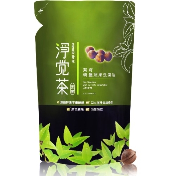 茶寶-淨覺茶茶籽蔬果碗盤洗潔液補充包(700ml)