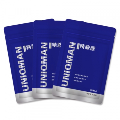 UNIQMAN-精胺酸膠囊食品(30粒/袋)3袋組