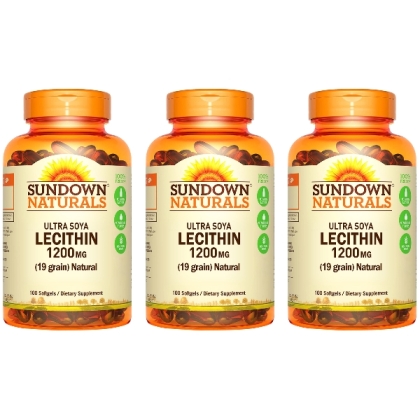 Sundown日落恩賜-超級61頂級卵磷脂膠囊(100粒X3瓶)