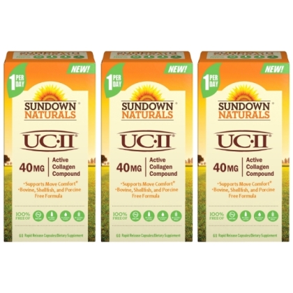 Sundown日落恩賜 勇健UCII非變性二型膠囊(60粒X3瓶)(共180天份)