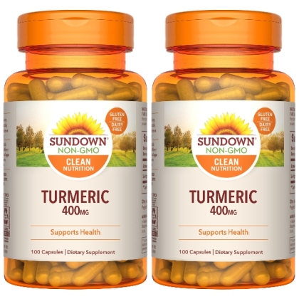 Sundown日落恩賜-勇健活力薑黃400mg膠囊(100粒X2瓶)(效期至2026年04月30日)