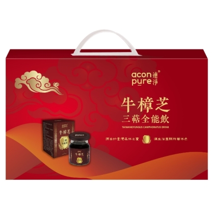 連淨 牛樟芝三萜全能飲(全素)8入禮盒