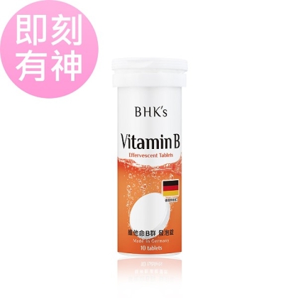BHK's-維他命B群發泡錠 香橙口味(10粒/瓶)