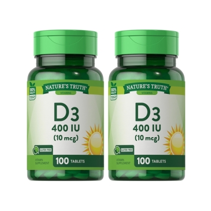 綠萃淨 非活性維生素D3錠(100錠X2瓶)(共200天份)