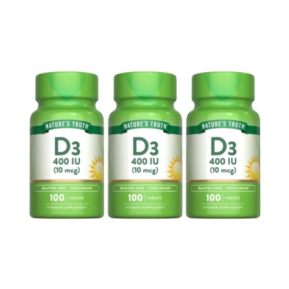 綠萃淨 非活性維生素D3錠(100錠X3瓶)(共300天份)