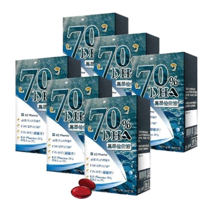 AKSO-魚油70%DHA(60顆X6盒)優惠組