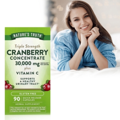 綠萃淨 50倍濃縮蔓越莓+C膠囊(90粒_45天份)