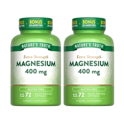 綠萃淨 優化鎂400mg軟膠囊(72粒X2瓶)(共144天份)