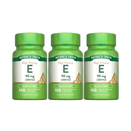 綠萃淨 維生素E 200 IU軟膠囊(100粒X3瓶)(共300天份)