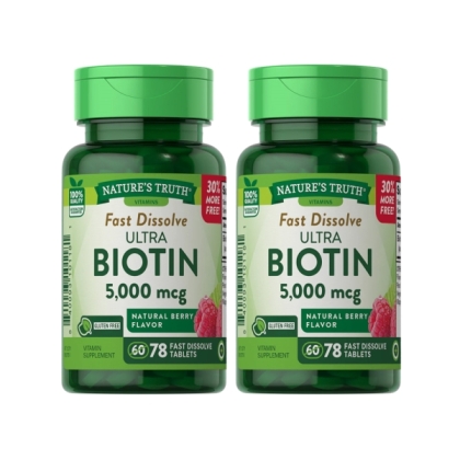 綠萃淨 生物素5000微克口含錠(78錠X2瓶)