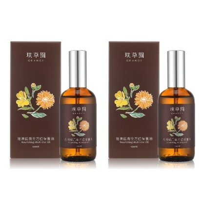 璞草園-細潤緩膚全方位保養油(100mlX2瓶組)