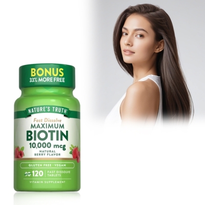 綠萃淨 生物素10000微克口含錠(120錠_120天份)