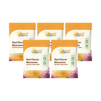 Sun日落恩賜 四倍濃縮頂級紅花苜蓿膠囊(50粒X5袋)(共125天份)