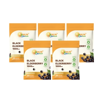 Sun日落恩賜 64倍濃縮接骨木膠囊(30粒X5袋)