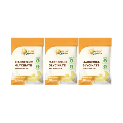 Sun日落恩賜 優化眠甘胺酸鎂100mg膠囊(30粒X3袋)