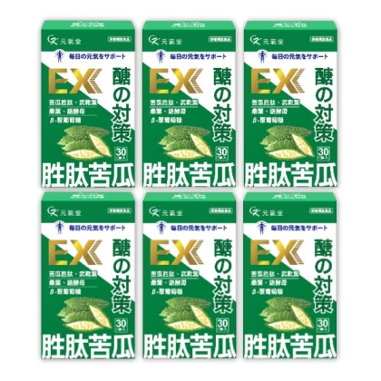 元氣堂-醣的對策胜肽苦瓜膠囊(30粒X6盒)優惠組